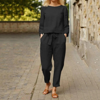 Rosalie | Women's Comfortable Summer Blouse and Pants Two-Piece Set