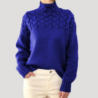 Paulina | Elegant And Versatile Cable Knit Turtleneck Sweater