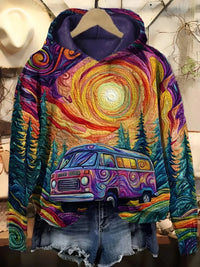 Stevie | Retro Travel And Adventure Graphic Hoodie