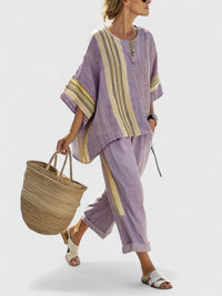 Liora | Linen Mix Oversized Two-Piece Set