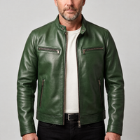 Ryan | Men's Cafe Racer Leather Jacket