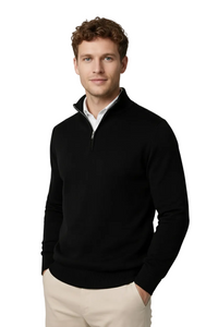 Rowan | Modern Half Zip High Neck Sweater