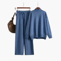 Evelyn | Cozy Ribbed Turtleneck Sweater Set