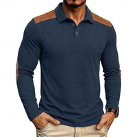 Henry | Refined Textured Long-Sleeve Polo Shirt