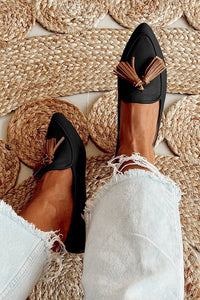 Sienna | Pointed Tassel Loafers for Women