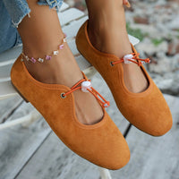 Amelia | Suede Lace-Up Mary Jane Loafer