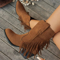Gabriela | Stylish And Comfortable Fringe Cowboy Boots