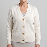 Everly | Comfortable Knit Cardigan with Charming Heart Buttons