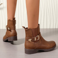 Stella | Timeless And Chic Western Buckle Ankle Boots