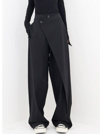 Elise | Women's Asymmetric Wide-Leg Trousers
