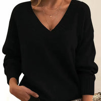 Jamie | Luxurious Cashmere-Blend V-Neck Knitted Sweater