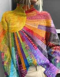 Monica | Vibrant And Cozy Statement Turtleneck Sweater