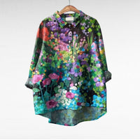 Catalina | Classic Printed Long Sleeve Blouse