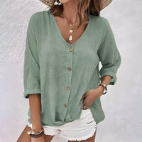 Everly | Casual Relaxed Button-Up Blouse