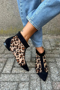 Delaney | Chic And Versatile Leopard Print Ankle Boots