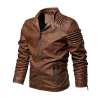 David | Modern And Structured Faux Leather Jacket