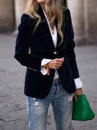 Camille | Women's Velvet Tailored Blazer