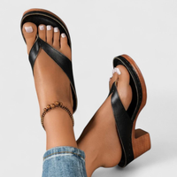 Julie | Chunky Heel Toe-Post Orthopedic Sandals