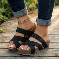 Camila | Women's Orthopedic Platform Cross-Strap Summer Sandals