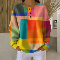 Evelyn | Vibrant And Stylish Multicolor Printed Sweater