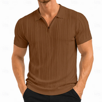 Ethan | Refined Textured Slim Fit Polo Shirt