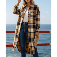 Sophie | Effortless Style Longline Checked Trenchcoat