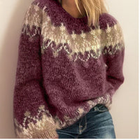 Mariel | Comfortable Nordic Jacquard Knitted Sweater