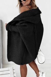 Nataly | Cozy And Oversized Hooded Knit Cardigan