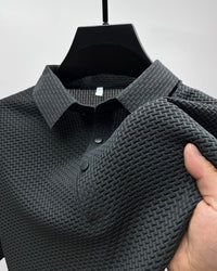 Michael | Breathable Mesh Button-Up Polo Shirt