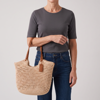 Luna | Artisan Crochet Style Handwoven Tote Bag