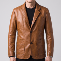 Aldrin | Timeless Tailored Style Leather Blazer