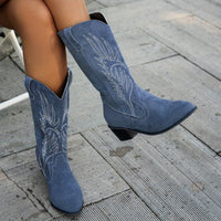 Sylvia | Stylish And Comfortable Wide-Calf Cowboy Boots