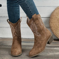 Avani | Women's Mid-Calf Block Heel Cowboy Boots
