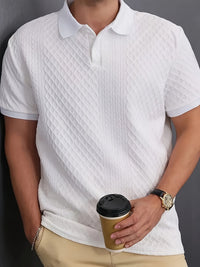 Nathalio | Elegant Style Refined Textured Polo Shirt