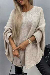 Elodie | Women's Cable Knit Round Neck Sweater
