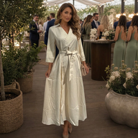 Elysia | Short Sleeve Collared Wrap Waist Midi Dress