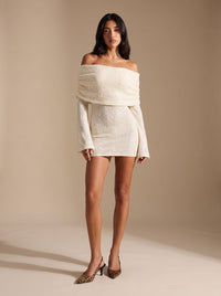Arielle | Glamorous Off-Shoulder Mini Party Dress