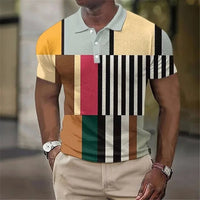 Arthur | Vibrant Plaid Pattern Polo Shirt