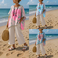 Eliana | Women's Asymmetric Relaxed Summer Tunic Top
