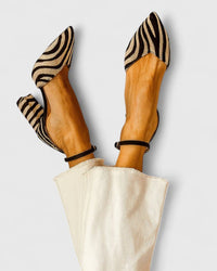 Nina | Elegant Pointed Striped Heels