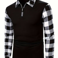 Adrian | Refined Half-Zip Contrast Lumberjack