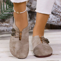 Naomi | Retro Style Metal Accent Loafers