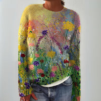 Valentina | Graceful Floral Knitted Sweater