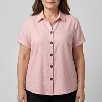 Ariella | Classic Short Sleeve Button Front Blouse