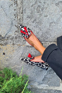 Melody | Women's Animal-Print Fringe Loafers