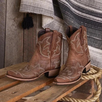 Clara | Classic Leather Cowboy Boots with Refined Western Detail