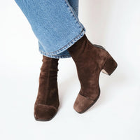 Aubrey | Modern Square-Toe Block-Heel Ankle Boots
