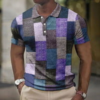 Mateo | Modern Multicolor Textured Polo Shirt