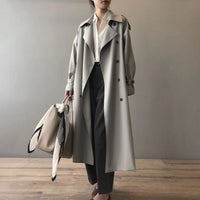 Helene | Women's Long Water-Resistant Double-Breasted Trench Coat