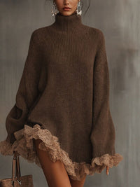 Lacey | Romantic And Cozy Turtleneck Sweater Dress